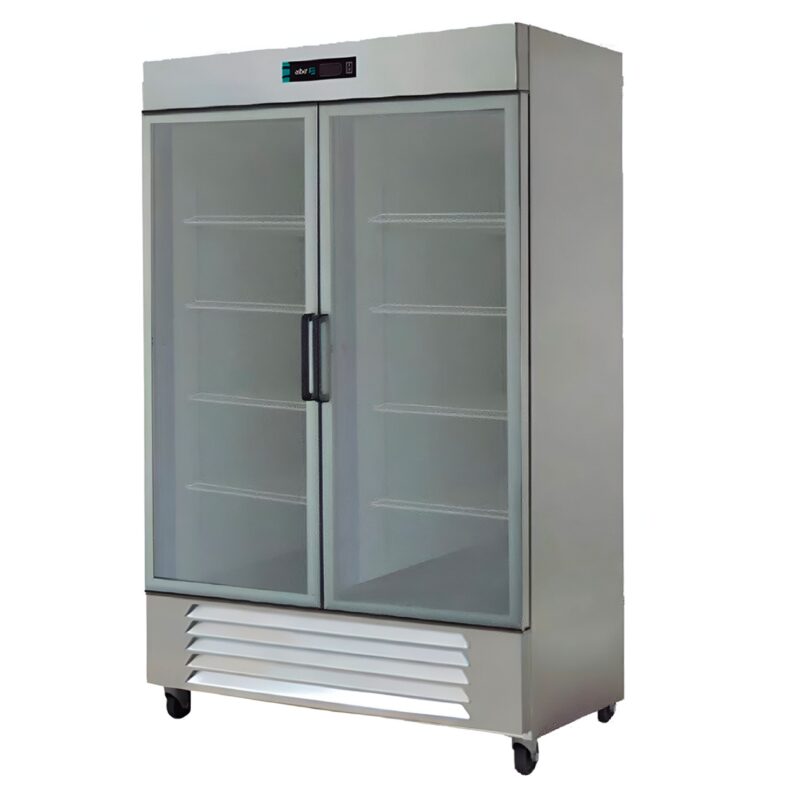 Asber ARR-37-G HC Refrigerador 2 Puertas de Cristal 37 Pies Acero Inoxidable.jpg