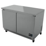 ASBER AUTR-36 HC Mesa Refrigerada Bajo Mostrador 2 Puertas Solidas 9.8 Pies