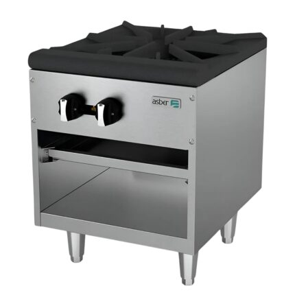Asber AESP-18-2 Fogon de Piso a Gas de 1 Seccion Acero Inoxidable