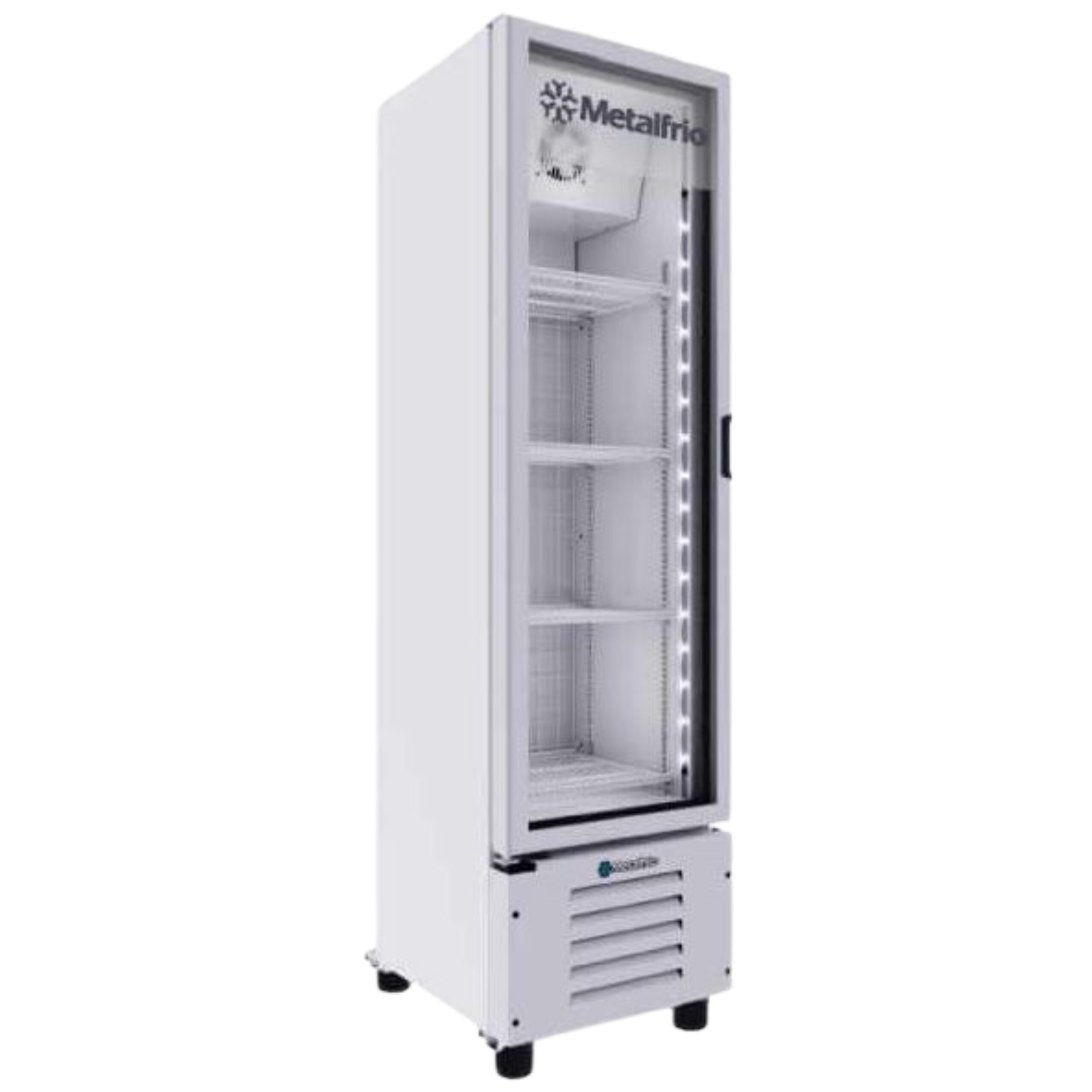 METALFRIO CVC08 Congelador Industrial con 1 Puerta de Cristal de 8 ft³ METALFRIO
