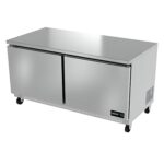 Mesa Refrigerada Bajo Mostrador 2 Puertas Solidas ASBER AUTR-60 HC