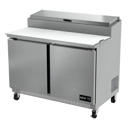 Mesa Refrigerada De Preparacion De Pizza 6 Insertos Asber APTP-46 HC
