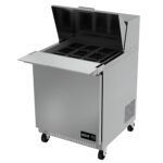 Mesa Refrigerada De Preparacion Mega Top 9 Insertos Asber APTM-27-12 HC