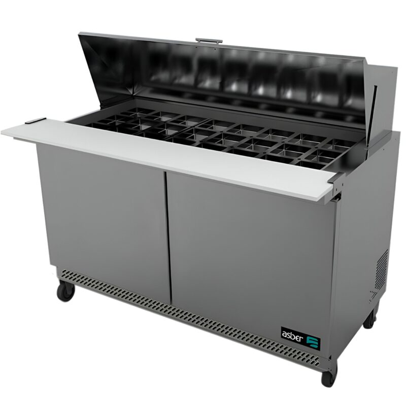  Mesa Refrigerada de Preparación Mega Top 24 Insertos ASBER APTM-60-24 HC