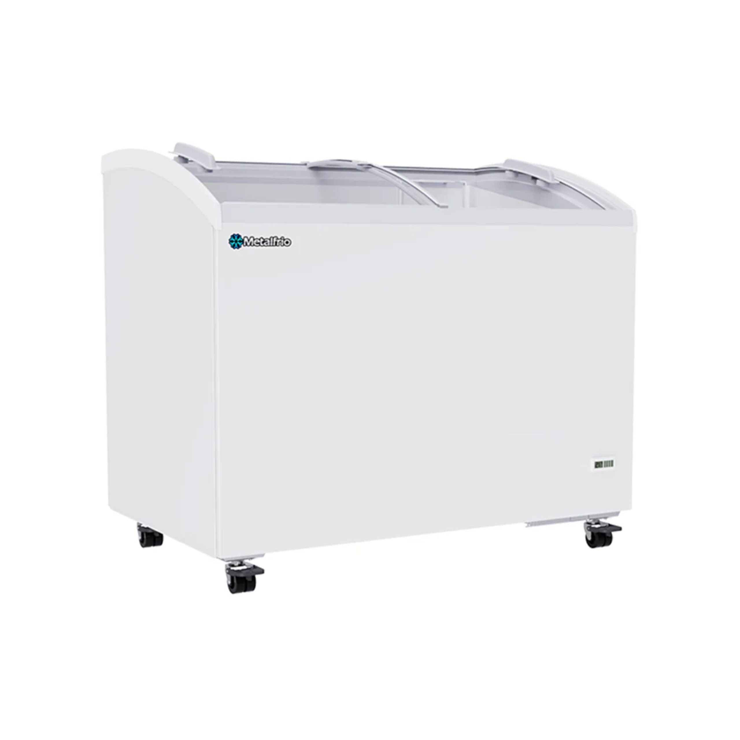METALFRIO CHC400 Congelador Horizontal con Puerta de Cristal Curvo de 14 ft³ METALFRIO