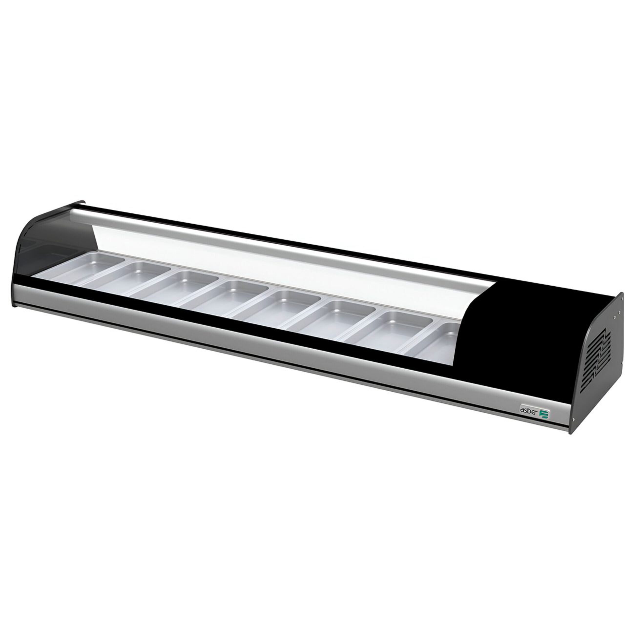 Vitrina Para Sushi Refrigerada Horizontal Sobre Mostrador ASBER ACTC-69 HC