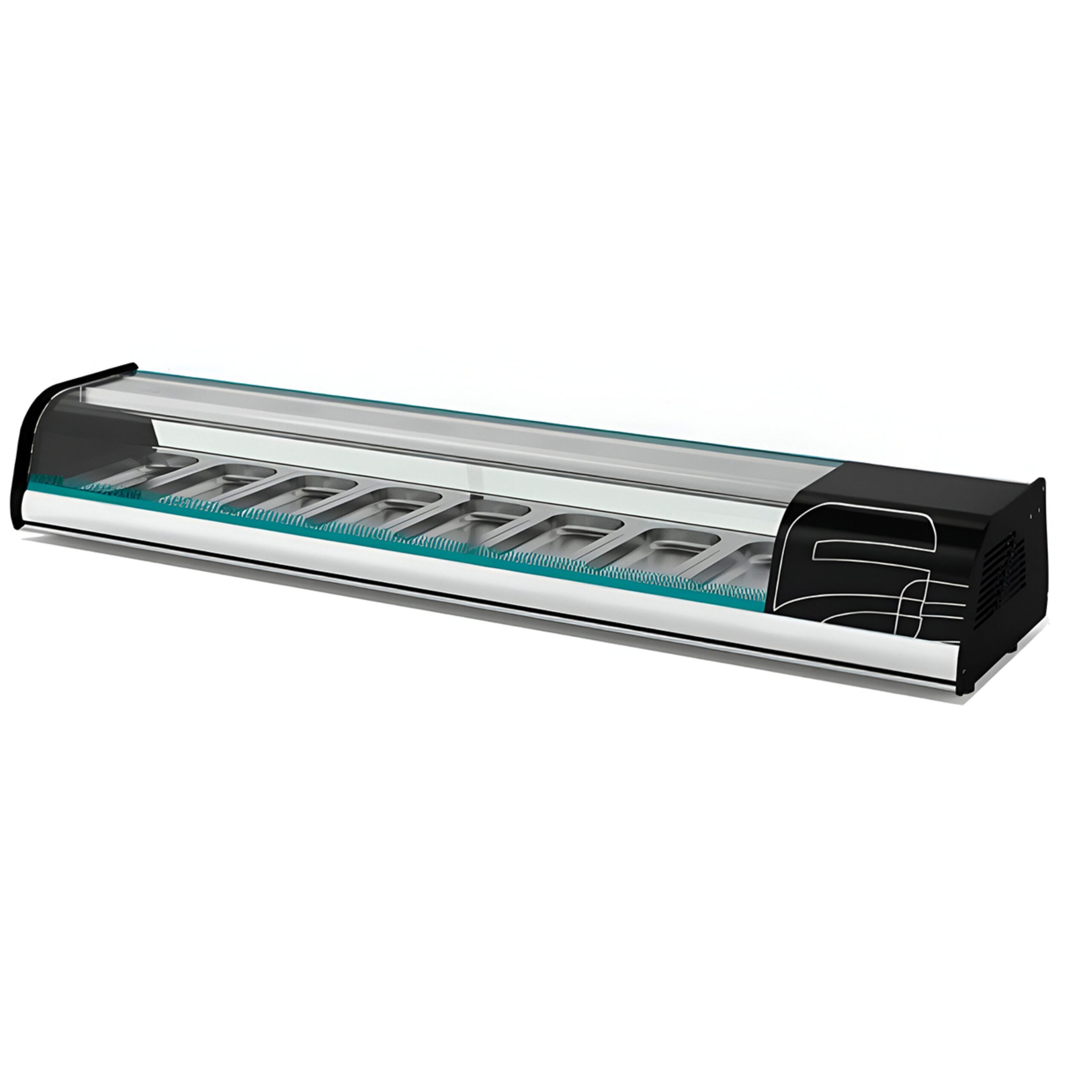 Vitrina Para Sushi Refrigerada Horizontal Sobre Mostrador Sushi Line ASBER ACTC-69 SL HC