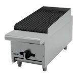 Asador Industrial A Gas Piedra Volcanica ASBER AECRB-12 Asber AECRB-12 Asador a Gas - Piedra Volcánica 12" Acero Inoxidable