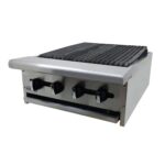 Asador Industrial A Gas Piedra Volcanica ASBER AECRB-24 Asber AECRB-24 Asador a Gas - Piedra Volcánica 24" Acero Inoxidable