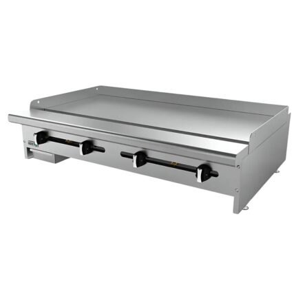 Asber AEMG-48-H Plancha a Gas de 4 Quemadores Plancha Industrial Lisa A Gas Placa 34″ ASBER AEMG-48