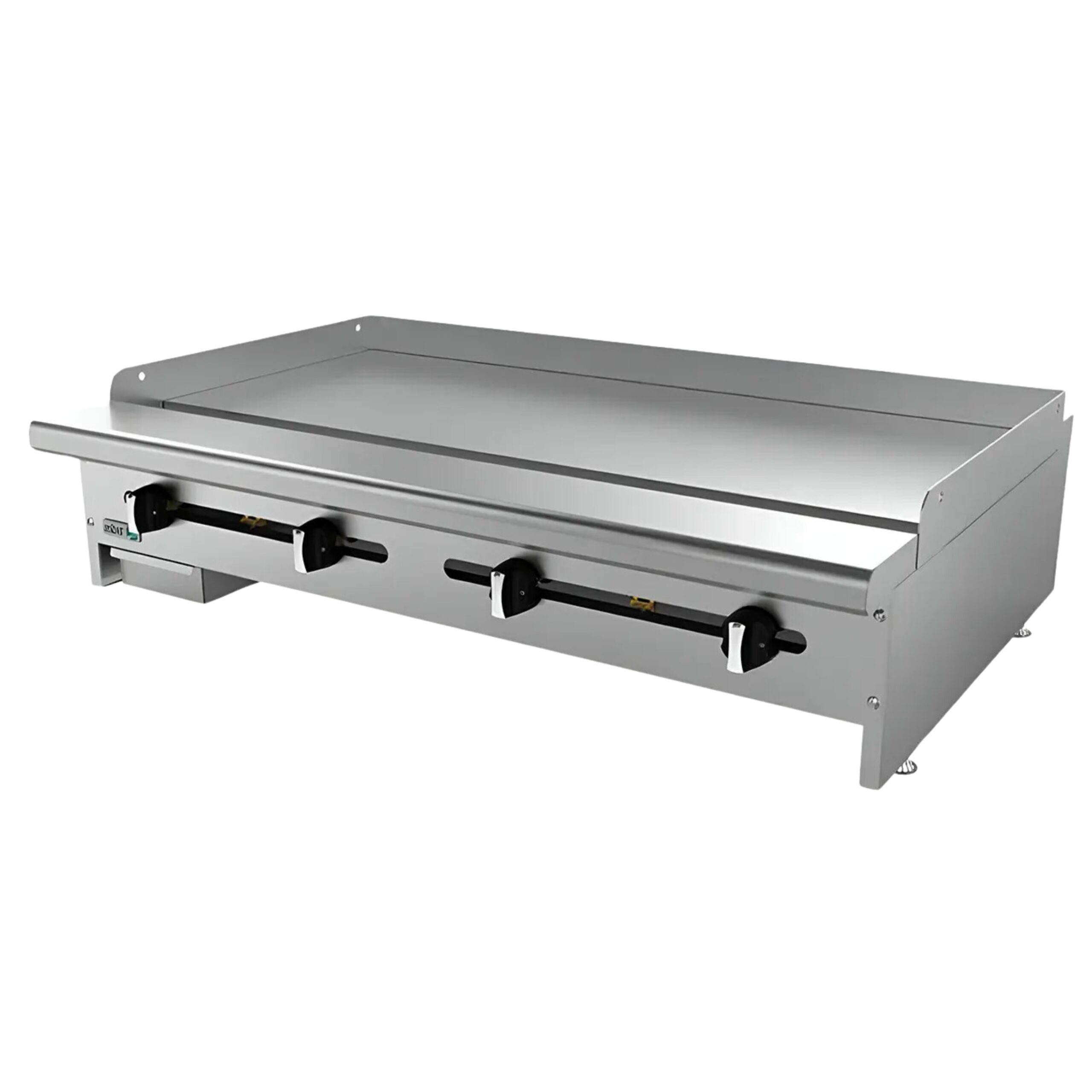 Asber AEMG-48-H Plancha a Gas de 4 Quemadores Plancha Industrial Lisa A Gas Placa 34″ ASBER AEMG-48