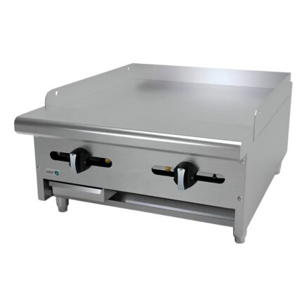 Plancha Industrial Lisa A Gas Placa 58″ ASBER AEMG-24 Asber AEMG-24 Plancha de 24 Acero Inoxidable
