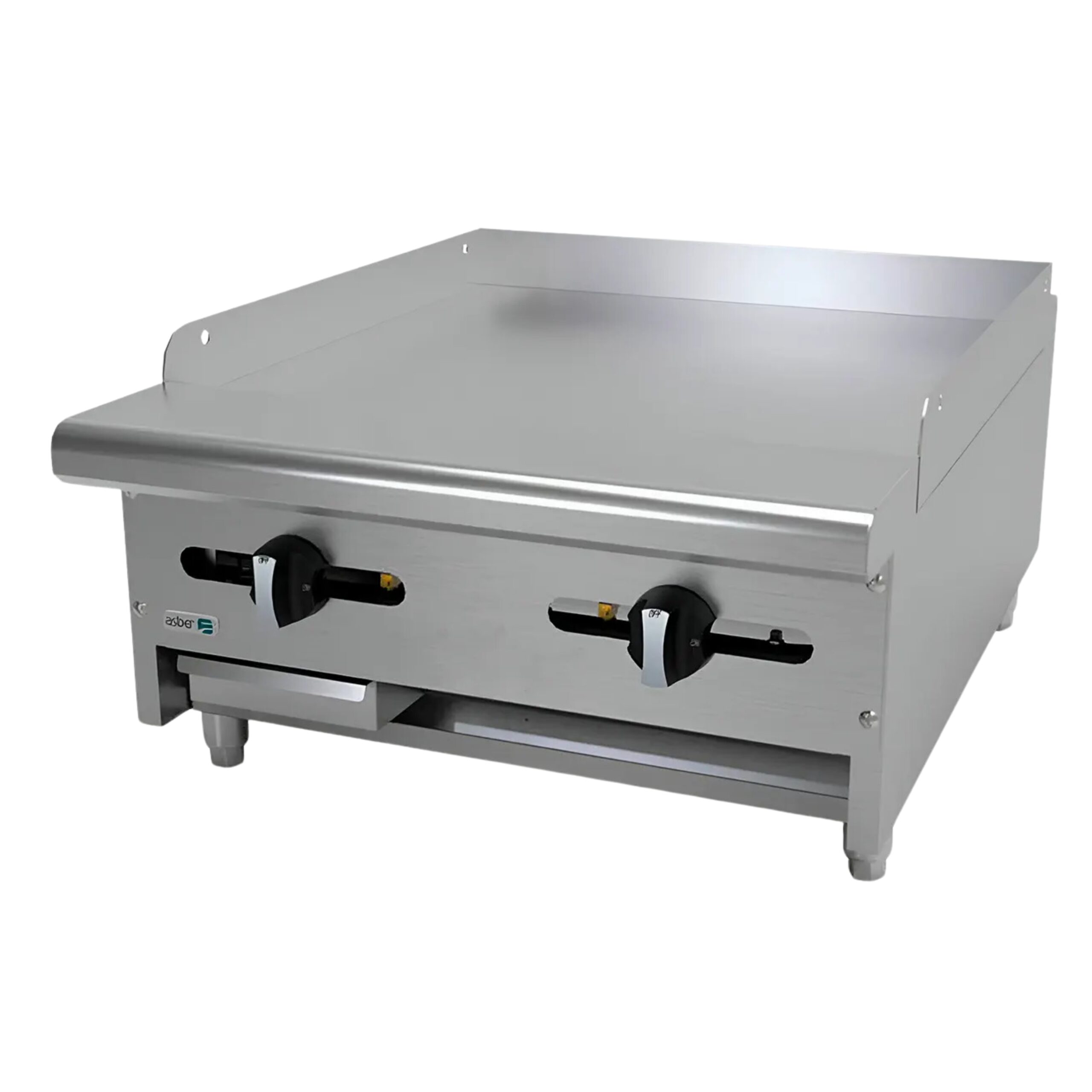 Plancha Industrial Lisa A Gas Placa 58″ ASBER AEMG-24 Asber AEMG-24 Plancha de 24 Acero Inoxidable