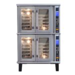 SANSON HCU DUPLEX Horno de conveccion Horno De Convección Industrial Doble Para 10 Charolas Computarizado A Gas SAN-SON HCU Duplex
