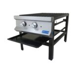 SANSON SSF1 Fogón con parrilla de superficie de entrada de 1 sección en hierro fundido