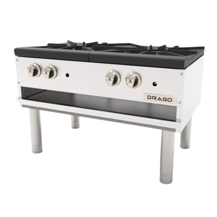 DRAGO Estufon GNFO-02-HSH de 2 secciones horizontal patas largas gas natural drago GNFO-02-HSH