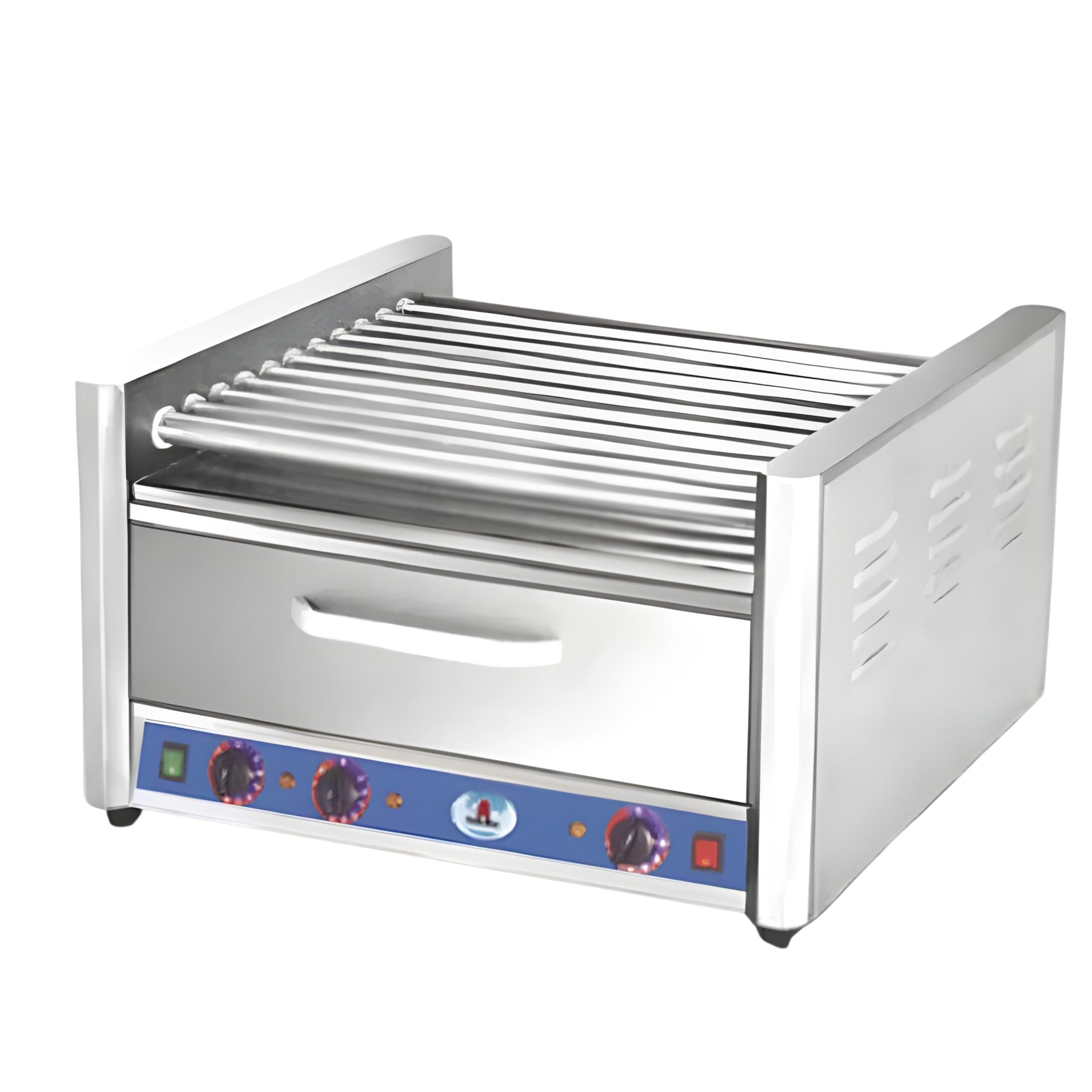  MIGSA HHD09A Asador De Salchichas De 9 Tubos Con Cajón Para Pan 120V MIGSA HHD09A