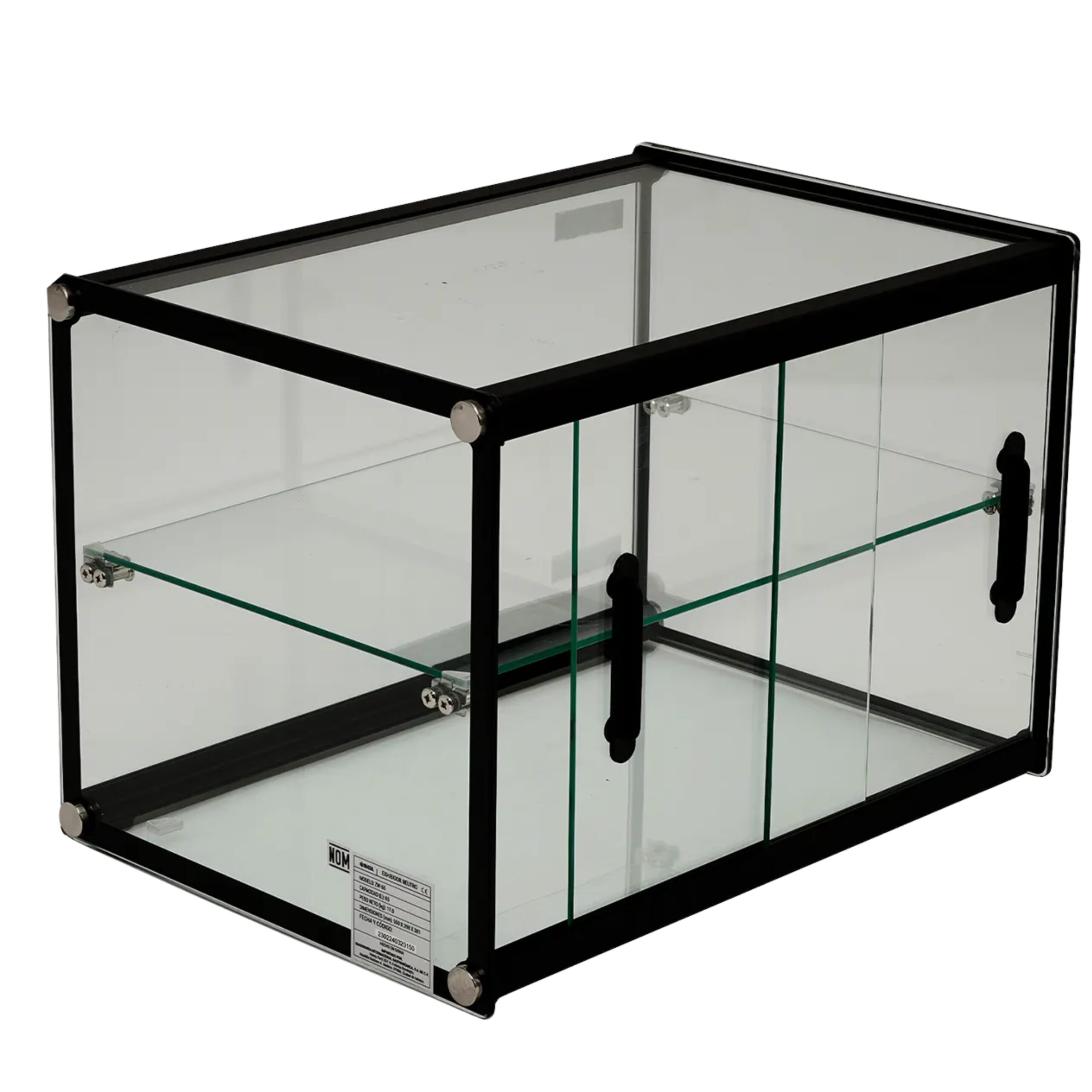 MIGSA ZW65 Vitrina Exhibidora Neutra Cristal Recto