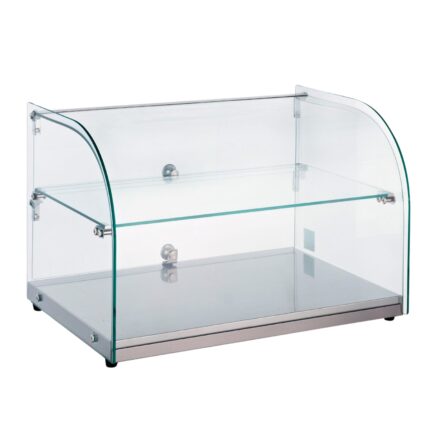 MIGSA RTZ-45L Vitrina Exhibidora Neutra Cristal Curvo