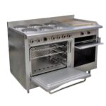 CORIAT Estufa Eléctrica con Horno Plancha y 6 Platos MÁSTER CORIAT EC-6-H-GRILL-E