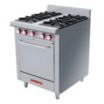 CORIAT Estufa con 4 Quemadores y Horno MÁSTER CORIAT EC-4-HM