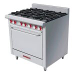 CORIAT Estufa con 6 Quemadores y Horno MÁSTER CORIAT EC-6-HG