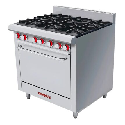 CORIAT Estufa con 6 Quemadores y Horno MÁSTER CORIAT EC-6-HG
