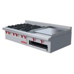 CORIAT Estufa con 6 Quemadores y Plancha MÁSTER CORIAT EC-6-GRILL MESA