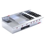 CORIAT Estufa de 4 Quemadores con Plancha y Freidora MÁSTER CORIAT MULTICHEF MESA