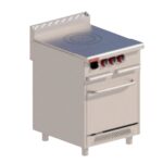 DELTA Estufa con Plancha Francesa y Horno de 24” TOP DELTA 2-PF-H