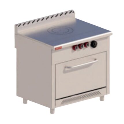 DELTA Estufa con Plancha Francesa y Horno de 36” TOP DELTA 3-PF-H