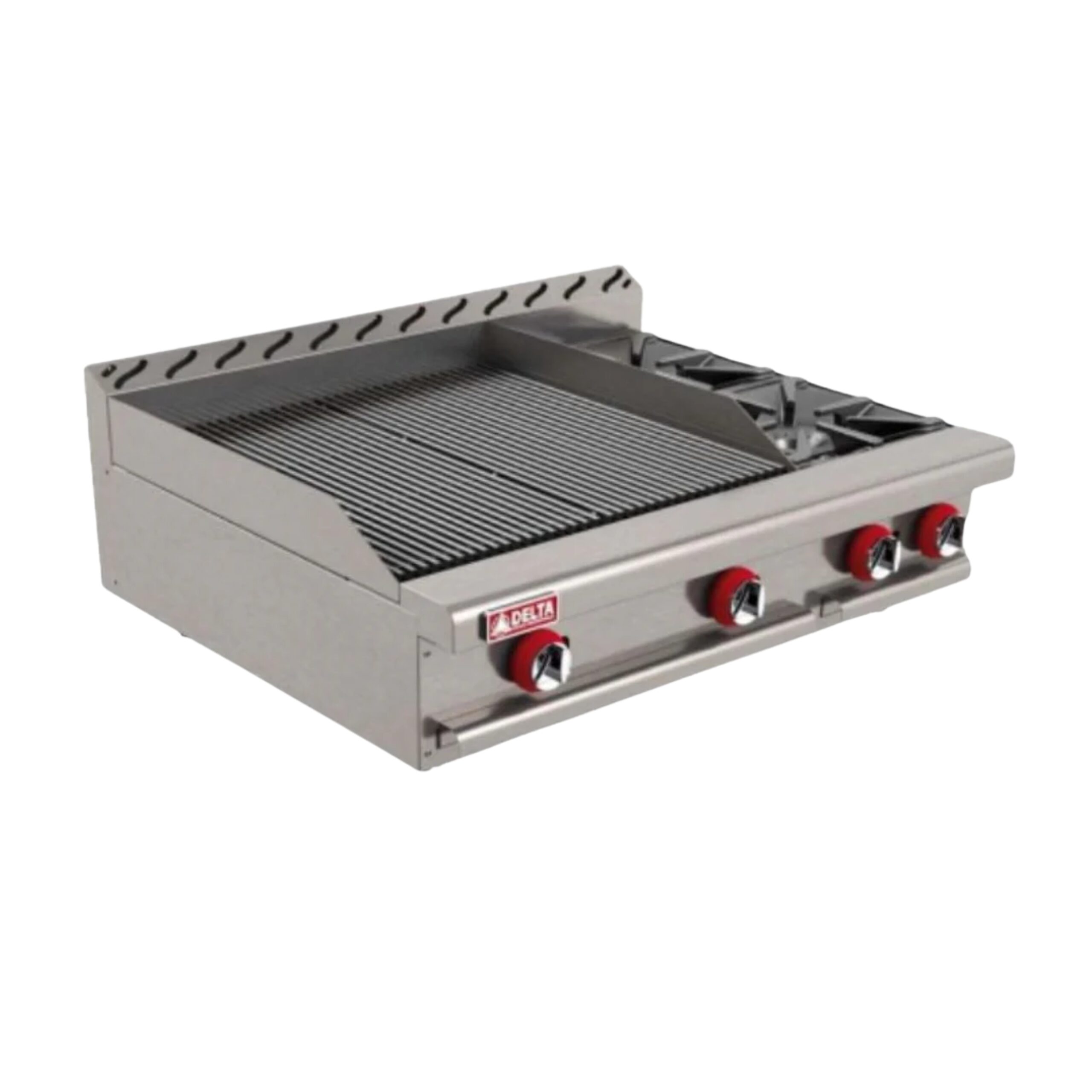 DELTA Parrilla con 2 Quemadores y Asador 24” a Gas TOP DELTA 2-ASR-2-Q