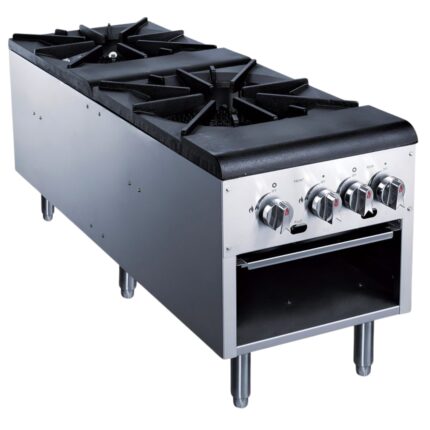 MIGSA Estufón Comercial De Dos Secciones A Gas De 6 Quemadores Concéntricos MIGSA AZL-2-MG