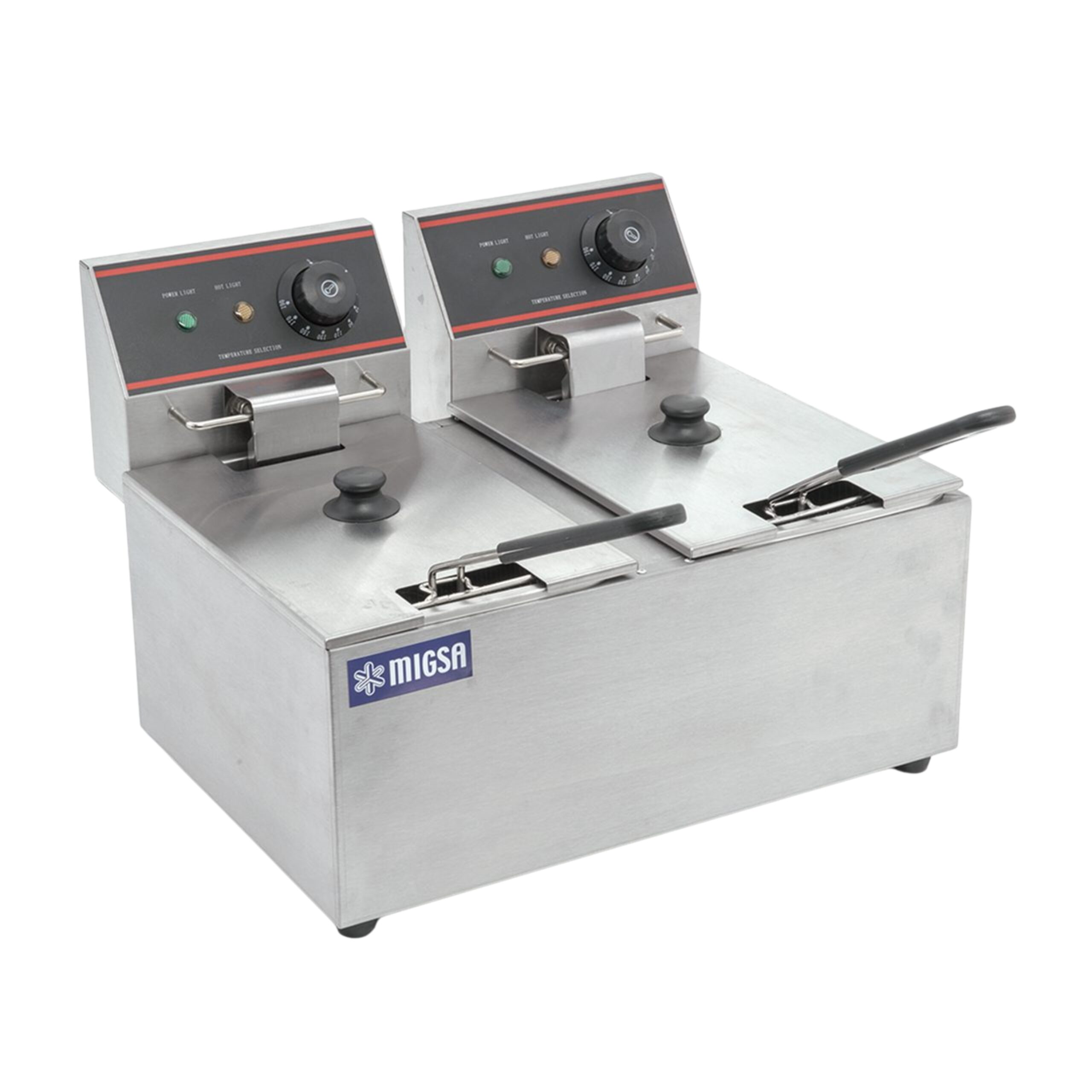MIGSA Freidora Eléctrica 2 Tinas MIGSA CKEF2LTS6