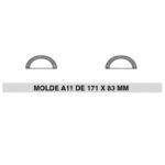 MIGSA Molde Extra Para Formadora De Quesadillas O Empanadas MIGSA A11