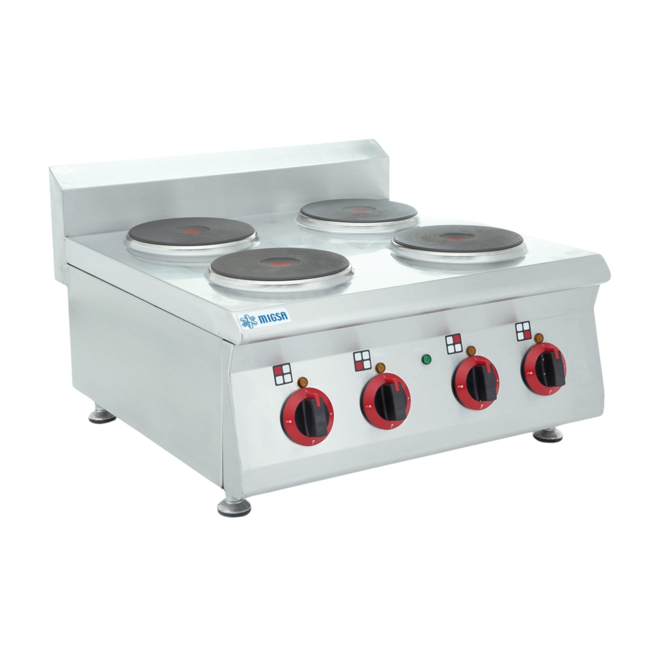 MIGSA Parrilla Eléctrica Con 4 Platos Calientes MIGSA BN600-E603