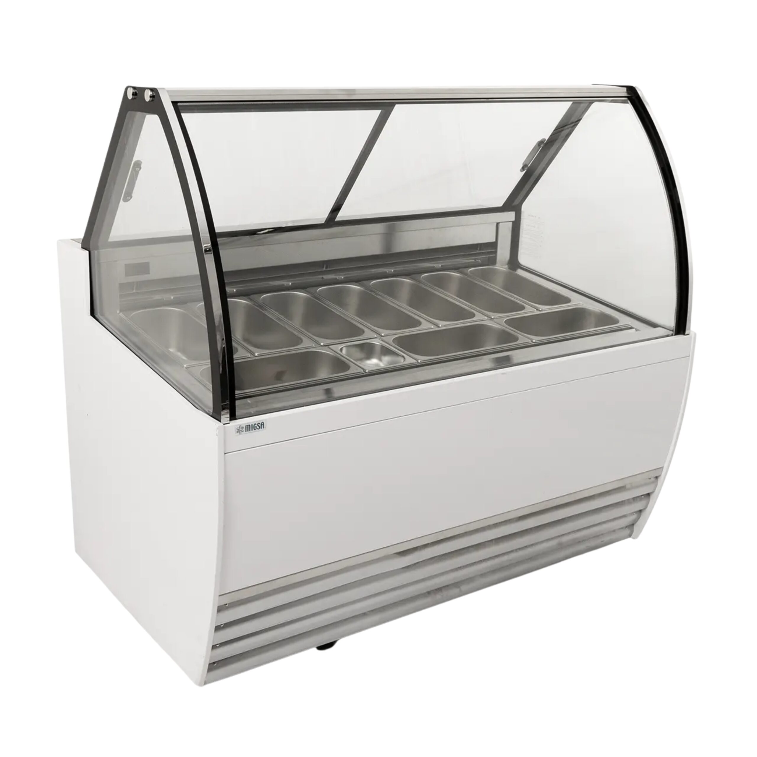 MIGSA Vitrina Exhibidora De Helados De 10 Insertos MIGSA DW-10