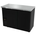 ASBER ABBC-24-48 HC Refrigerador Contrabarra con 2 Puertas Sólidas – 11.3 ft³ ASBER