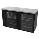 ASBER ABBC-24-60-G HC Refrigerador Contrabarra con 2 Puertas de Cristal – 15.3 ft³ ASBER