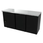 ASBER ABBC-24-72 HC Refrigerador Contrabarra con 3 Puertas Sólidas – 18.3 ft³ ASBER