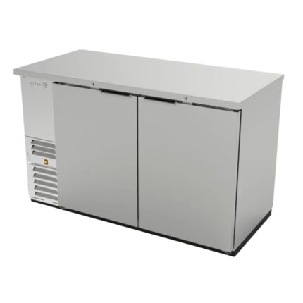 ASBER ABBC-58-S HC Refrigerador Contrabarra con 2 Puertas Solidas en Acero Inoxidable – 19 ft³ ASBER
