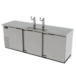 ASBER ADDC-94-S HC Dispensador Refrigerado de Cerveza con 4 Grifos en Acero Inoxidable ASBER