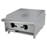ASBER AETG-24-H Plancha Lisa Termostática a Gas con Placa de 34” ASBER