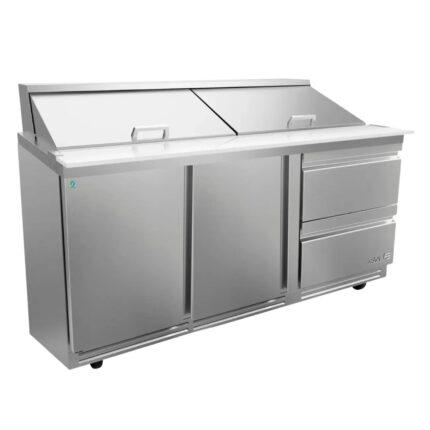 ASBER APTM-72-30-D2 P HC Mesa Refrigerada de Preparación Mega-Top con 2 Puertas + 2 Cajones Premium ASBER