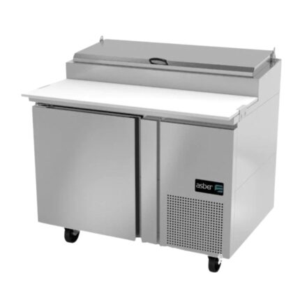 ASBER APTP-46 P HC Mesa Refrigerada de Preparación de Pizzas con 6 Insertos Premium ASBER