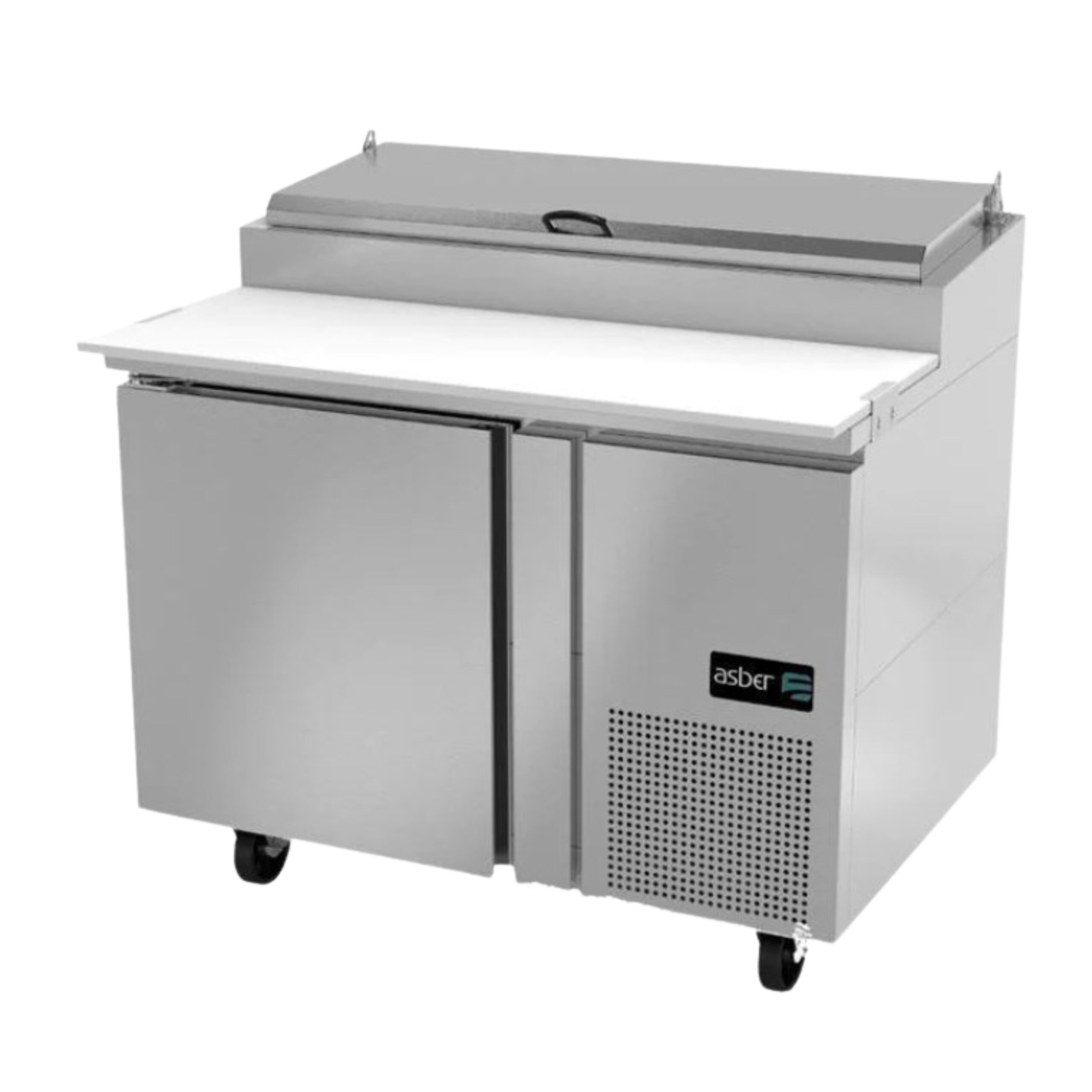 ASBER APTP-46 P HC Mesa Refrigerada de Preparación de Pizzas con 6 Cajones Premium ASBER