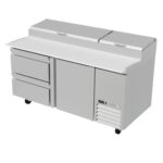ASBER APTP-67-D2 P HC Mesa Refrigerada de Preparación de Pizzas con 1 Puerta + 2 Cajones Premium ASBER