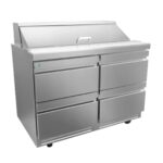 ASBER APTS-48-12-D4 P HC Mesa Refrigerada Para Ensaladas con 4 Cajones Premium ASBER