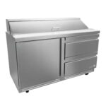 ASBER APTS-60-16-D2 P HC Mesa Refrigerada Para Ensaladas con 1 Puerta + 2 Cajones Premium ASBER