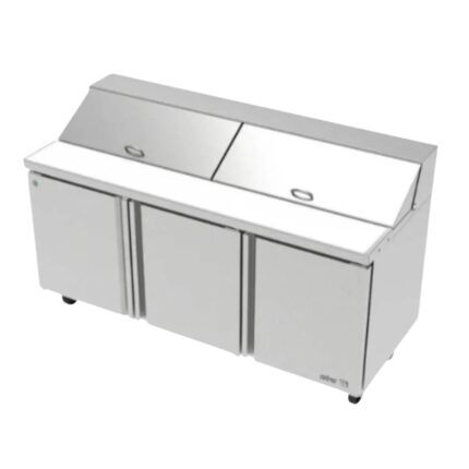 ASBER APTS-72-18 P HC Mesa Refrigerada Para Ensaladas 18 Insertos GN-16 Premium ASBER